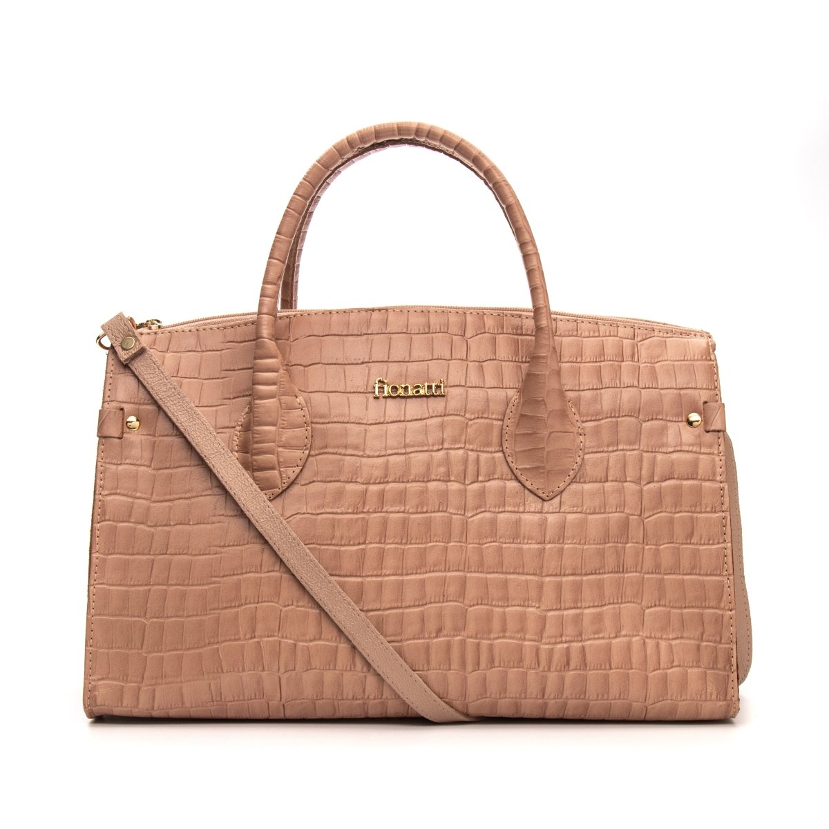 Bolsa Couro Legítimo Tote/Tiracolo Grande Pisa - FIONATTI