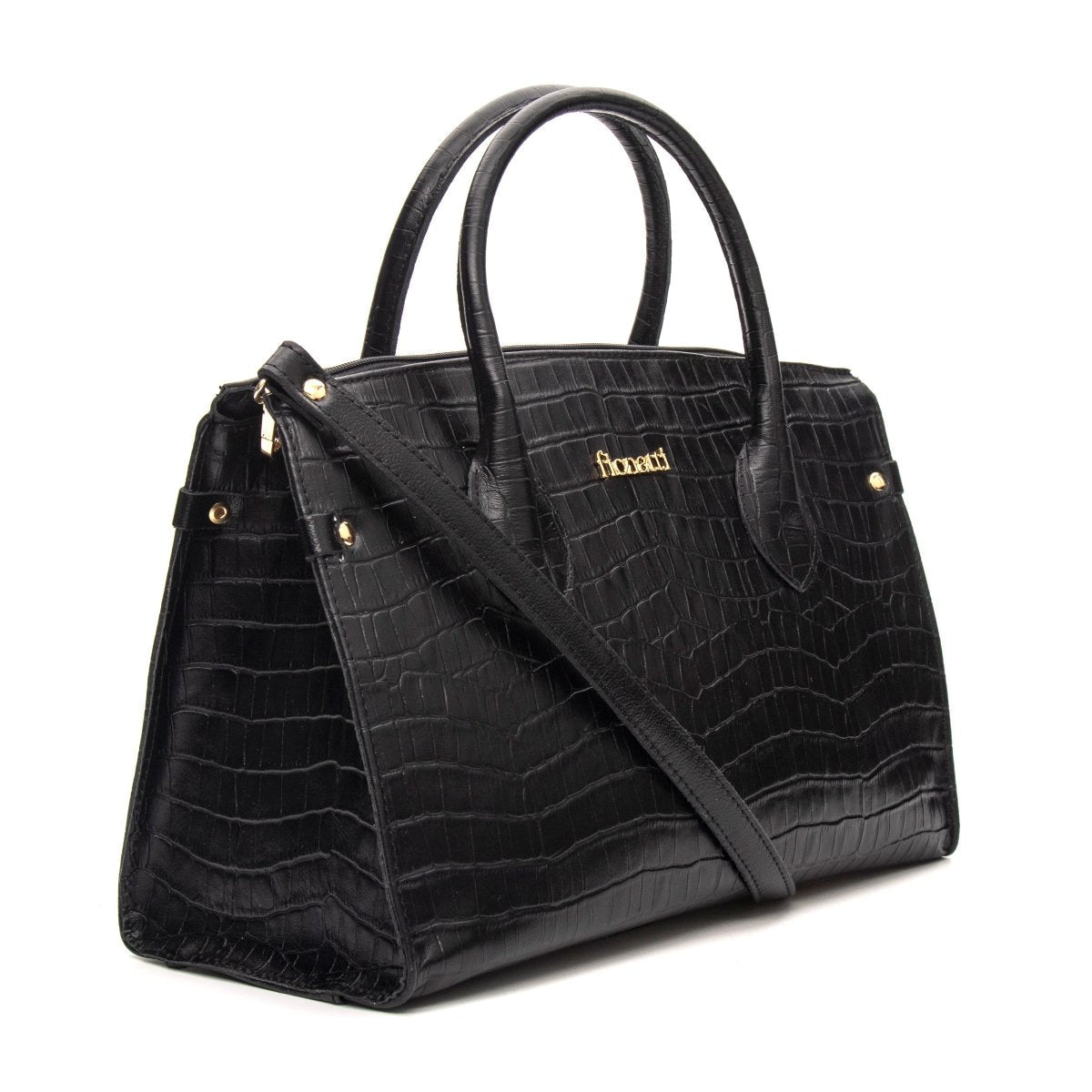 Bolsa Couro Legítimo Tote/Tiracolo Grande Pisa - FIONATTI