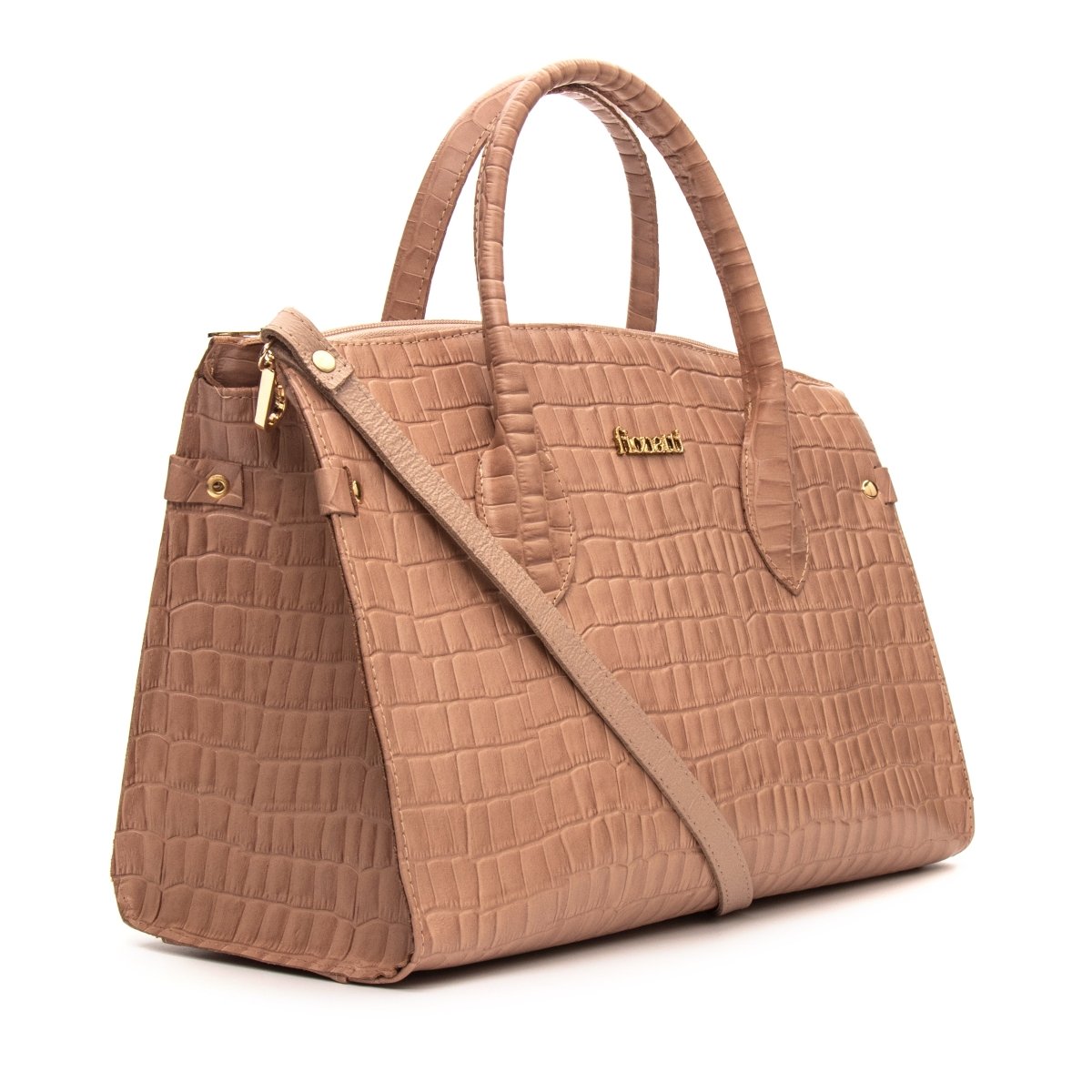 Bolsa Couro Legítimo Tote/Tiracolo Grande Pisa - FIONATTI