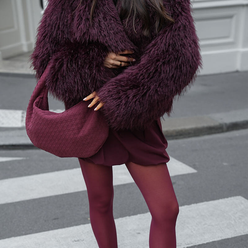 Bolsa Trançada Alice Grande Camurça